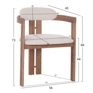 ΠΟΛΥΘΡΟΝΑ ΤΡΑΠΕΖΑΡΙΑΣ ΜΠΕΖ ΥΦΑΣΜΑ--ΜΑΤ WHITEWASH PLYWOOD 56x45x73Υεκ.