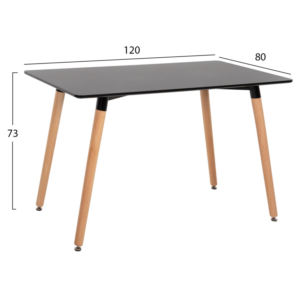 ΣΕΤ ΤΡΑΠΕΖΑΡΙΑΣ 5ΤΜΧ MDF TOP & ΠΟΛΥΠΡΟΠΥΛΕΝΙΟ ΣΕ ΜΑΥΡΟ