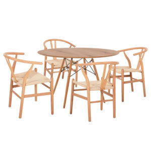 ΣΕΤ ΤΡΑΠΕΖΑΡΙΑΣ 5ΤΜΧ BRAVE ΜΕ 4 ΚΑΡΕΚΛΕΣ & ΣΤΡΟΓΓΥΛΟ ΤΡΑΠΕΖΙ