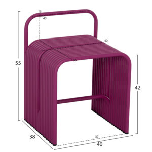 ΣΚΑΜΠΟ ΣΕΙΡΑ INTREPID ΑΛΟΥΜΙΝΙΟ ΣΕ ΜΩΒ ΧΡΩΜΑ 40x38x55Υεκ.