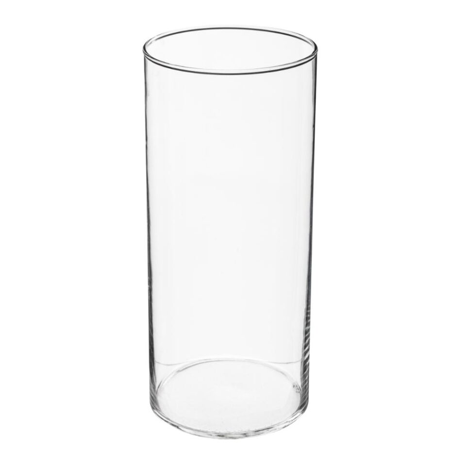 ΚΥΛΙΝΔΡΙΚΟ ΒΑΖΟ ΓΥΑΛΙΝΟ Φ13xΥ30cm