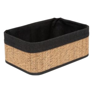 ΚΑΛΑΘΙ ΤΑΚΤΟΠΟΙΗΣΗΣ SMALL BAMBOO & ΥΦΑΣΜΑ ΜΑΥΡΟ 20x10.4x8cm