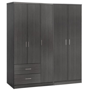 ΝΤΟΥΛΑΠΑ 5ΦΥΛΛΗ ΜΕΛΑΜΙΝΗ ΧΡΩΜΑ ZEBRANO 150x42.5x181Υεκ