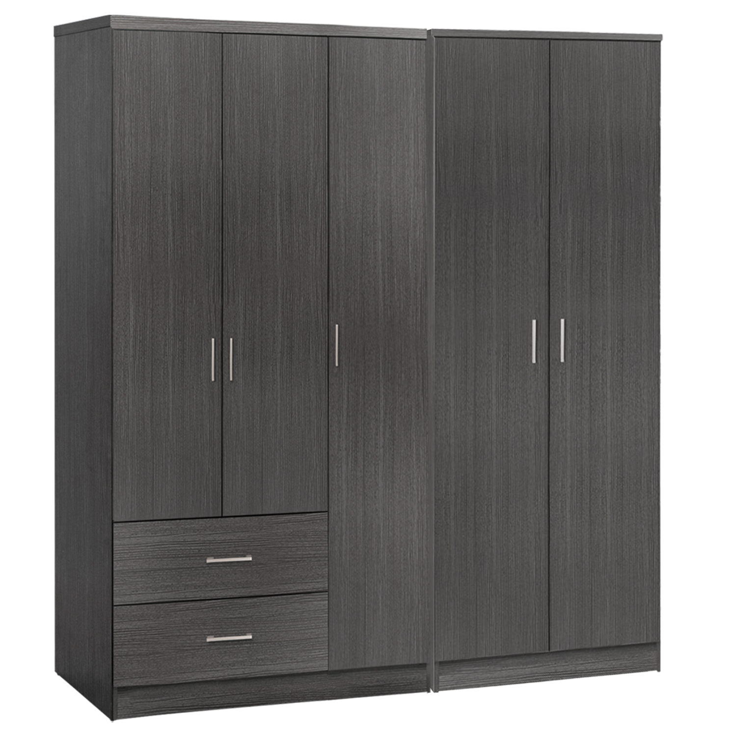 ΝΤΟΥΛΑΠΑ 5ΦΥΛΛΗ ΜΕΛΑΜΙΝΗ ΧΡΩΜΑ ZEBRANO 150x42.5x181Υεκ