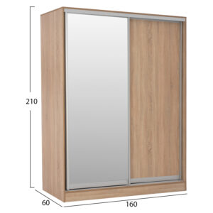 ΣΕΤ ΚΡΕΒΑΤΟΚΑΜΑΡΑΣ 6ΤΜΧ ΜΕΛΑΜΙΝΗ SONAMA OAK-ΓΙΑ ΣΤΡΩΜΑ 160x200εκ