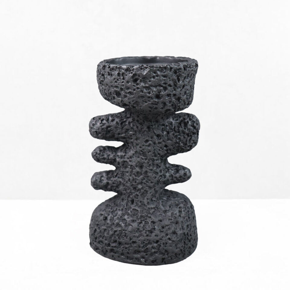 KYCLADIC II ΚΗΡΟΠΗΓΙΟ ΔΙΑΚΟΣΜΗΤΙΚΟ 12x10x20 RESIN ΜΑΥΡΟ
