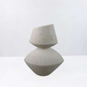 LOOMA III ΒΑΖΟ 28.5x15.5x34.5 RESIN ΜΠΕΖ
