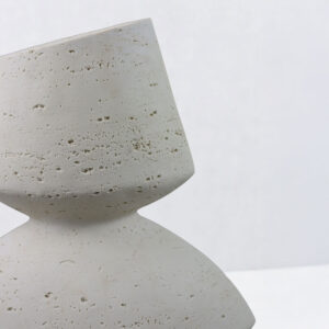 LOOMA III ΒΑΖΟ 28.5x15.5x34.5 RESIN ΜΠΕΖ