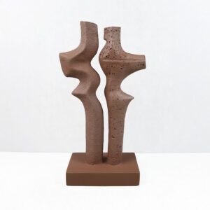 DUET I ΔΙΑΚΟΣΜΗΤΙΚΟ 16x9x31.5cm RESIN ΚΑΦΕ
