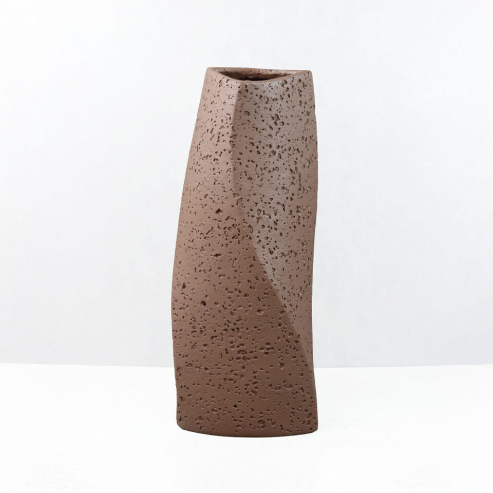 VOID I ΒΑΖΟ 16.5x14.5x39cm RESIN ΚΑΦΕ