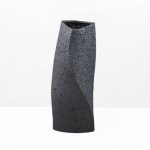 VOID II ΒΑΖΟ 16.5x14.5x39cm RESIN ΜΑΥΡΟ