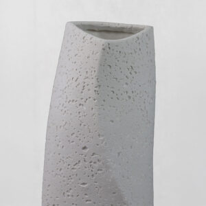 VOID III ΒΑΖΟ 16.5x14.5x39cm RESIN ΑΣΠΡΟ
