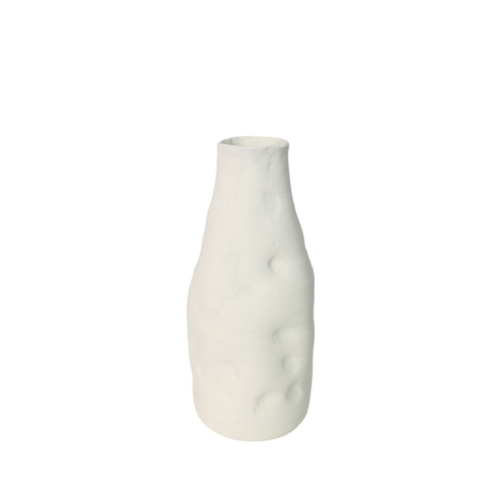 ELOURA ΒΑΖΟ 15.2x15.2x35.7 ΚΕΡΑΜΙΚΟ ΛΕΥΚΟ