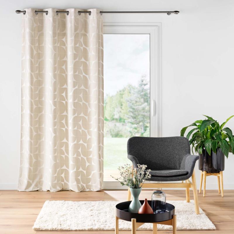MOLN, ΚΟΥΡΤΙΝΑ ΥΨΗΛΗΣ ΣΚΙΑΣΗΣ POLYESTER ΜΠΕΖ 135Χ260CM
