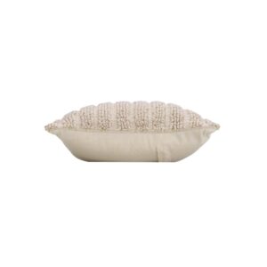 ILIZA, ΜΑΞΙΛΑΡΟΘΗΚΗ ΒΑΜΒΑΚΙ & POLYESTER, ΜΠΕΖ 40Χ40CM