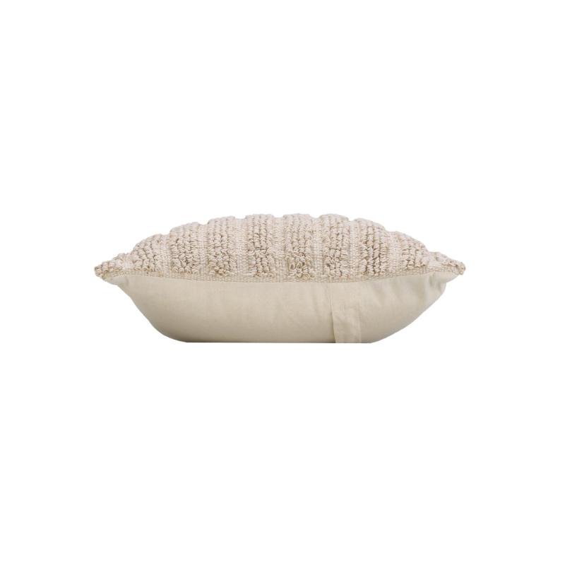 ILIZA, ΜΑΞΙΛΑΡΟΘΗΚΗ ΒΑΜΒΑΚΙ & POLYESTER, ΜΠΕΖ 40Χ40CM