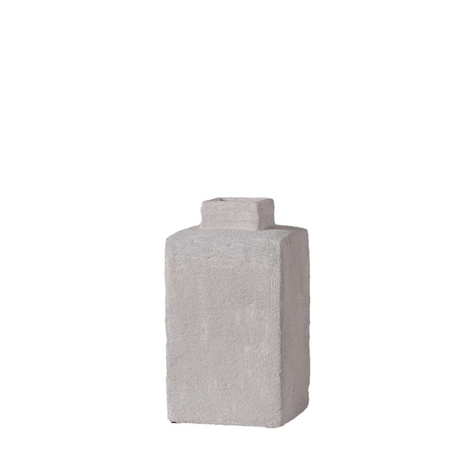 ΒΑΖΟ ΚΕΡΑΜ. ΤΕΤΡΑΓΩΝΟ ΓΚΡΙ  11,5X11,5X18,5ΕΚ