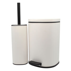 ΣΕΤ ΚΑΛΑΘΙ ΜΠΑΝΙΟΥ 5lt ANYDAY SOFT CLOSE ΚΑΙ ΠΙΓΚΑΛ ΒΟΥΡΤΣΑΚΙ FINGER PRINT PROOF ΑΣΠΡΟ ΜΑΤ