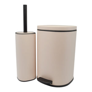 ΣΕΤ ΚΑΛΑΘΙ ΜΠΑΝΙΟΥ 5lt ANYDAY SOFT CLOSE ΚΑΙ ΠΙΓΚΑΛ ΒΟΥΡΤΣΑΚΙ FINGER PRINT PROOF NUDE ΜΑΤ