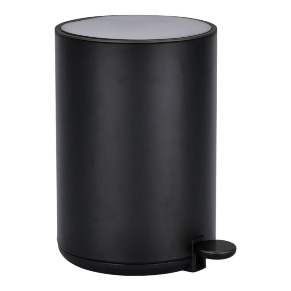 ΚΑΛΑΘΙ ΜΠΑΝΙΟΥ 5lt DUTCH LIFESTYLE ΜΕΤΑΛΛΙΚΟ SOFT CLOSE ΜΑΥΡΟ ΜΑΤ