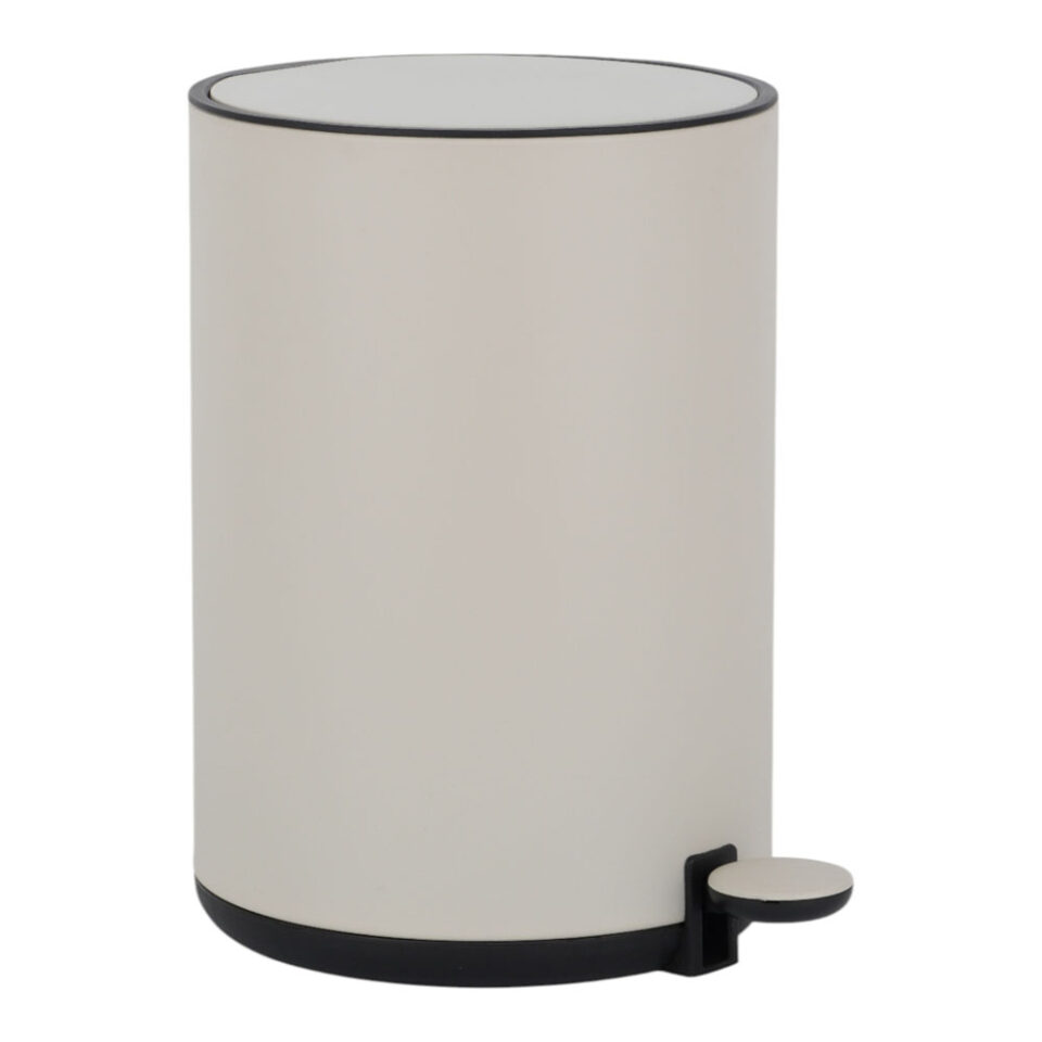 ΚΑΛΑΘΙ ΜΠΑΝΙΟΥ 5lt DUTCH LIFESTYLE ΜΕΤΑΛΛΙΚΟ SOFT CLOSE ΚΡΕΜ ΜΑΤ