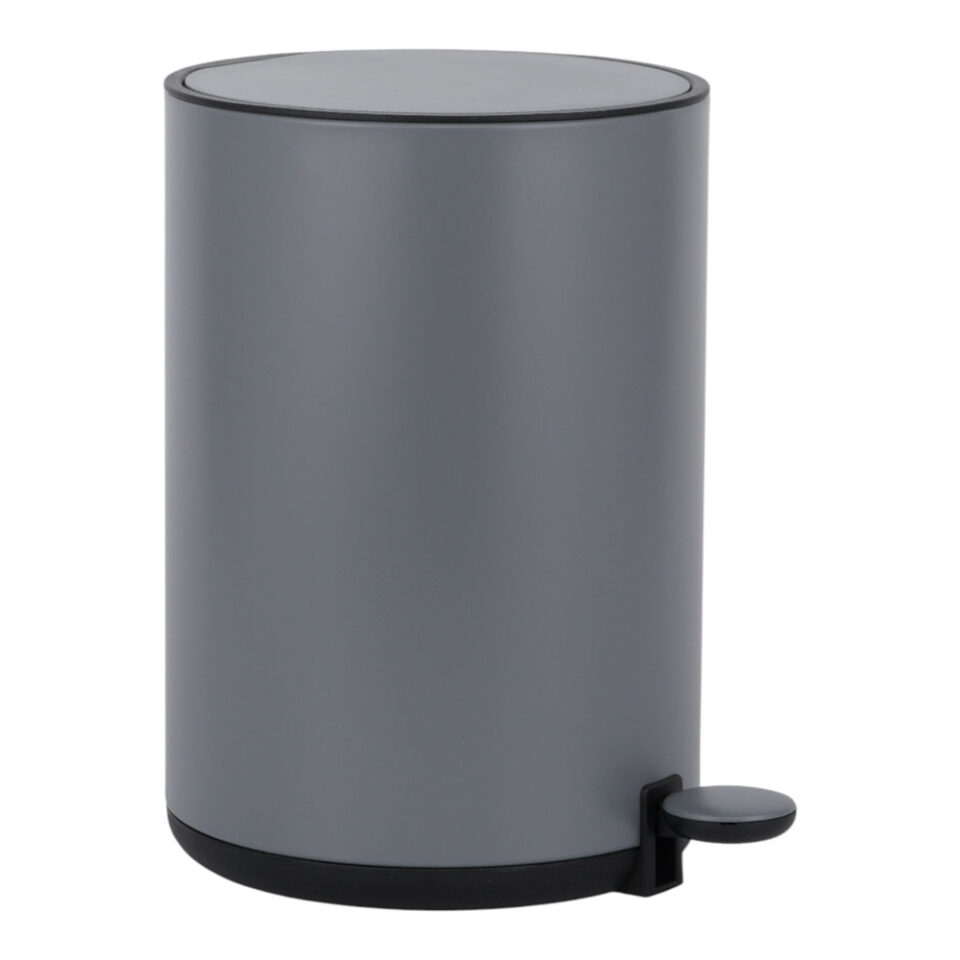 ΚΑΛΑΘΙ ΜΠΑΝΙΟΥ 5lt DUTCH LIFESTYLE ΜΕΤΑΛΛΙΚΟ SOFT CLOSE ΓΚΡΙ ΜΑΤ