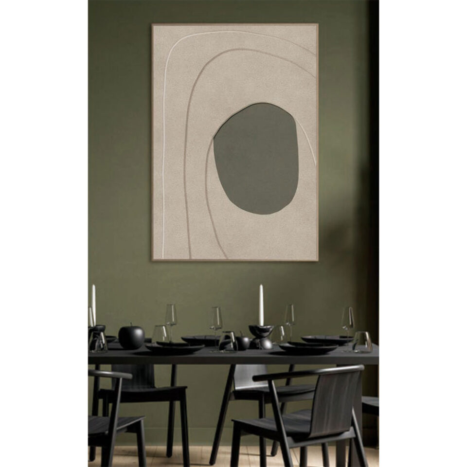 VOID A ΠΙΝΑΚΑΣ ΔΙΑΚΟΣΜΗΤΙΚΟΣ ΜΕ ΚΟΡΝΙΖΑ 80x120x4.3cm ΚΑΜΒΑΣ ΜΠΕΖ ΛΑΔΙ PS