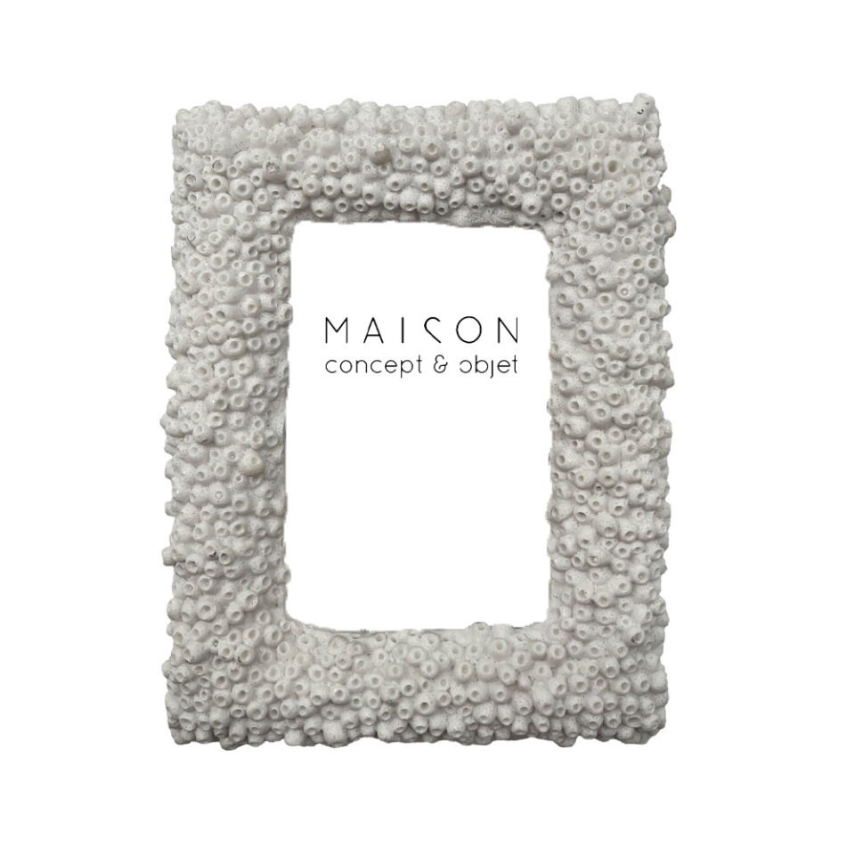 REEF B ΚΟΡΝΙΖΑ 18x3x22.5cm POLYRESIN ΑΣΠΡΟ ΓΥΑΛΙ