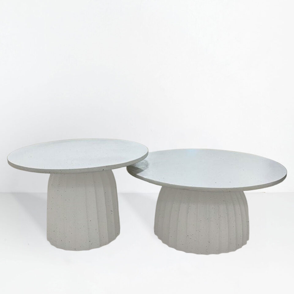 TOLEDO COFFEE TABLE ΛΕΥΚΟ ΜΕ PATTERN 60x60x40cm