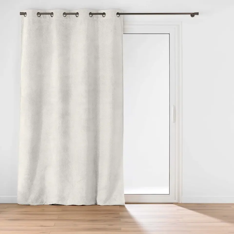 ANAK, ΚΟΥΡΙΝΑ ΑΝΑΓΛΥΦΗ ΜΕ ΤΡΟΥΚΣ POLYESTER ΚΡΕΜ 140Χ240CM