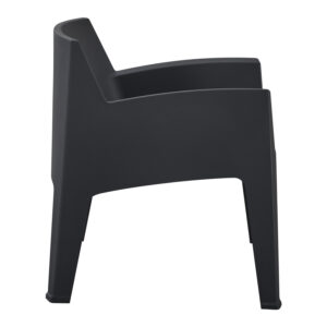 ΠΟΛΥΘΡΟΝΑ ΠΟΛΥΠΡΟΠΥΛΕΝΙΟΥ LOUNGE ΜΑΥΡΟ 62,5x48,5x73Υεκ.
