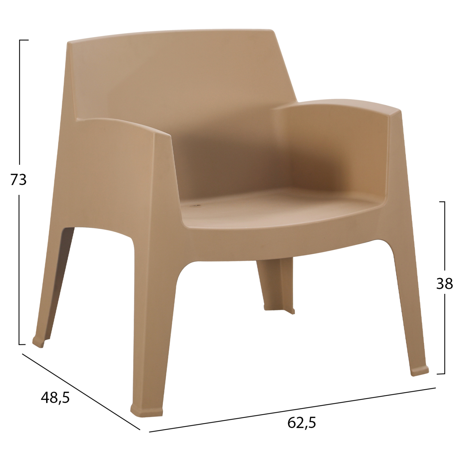 ΣΕΤ LOUNGE 4ΤΜΧ SLEEK ΚΑΠΟΥΤΣΙΝΟ ΠΟΛΥΠΡΟΠΥΛΕΝΙΟ