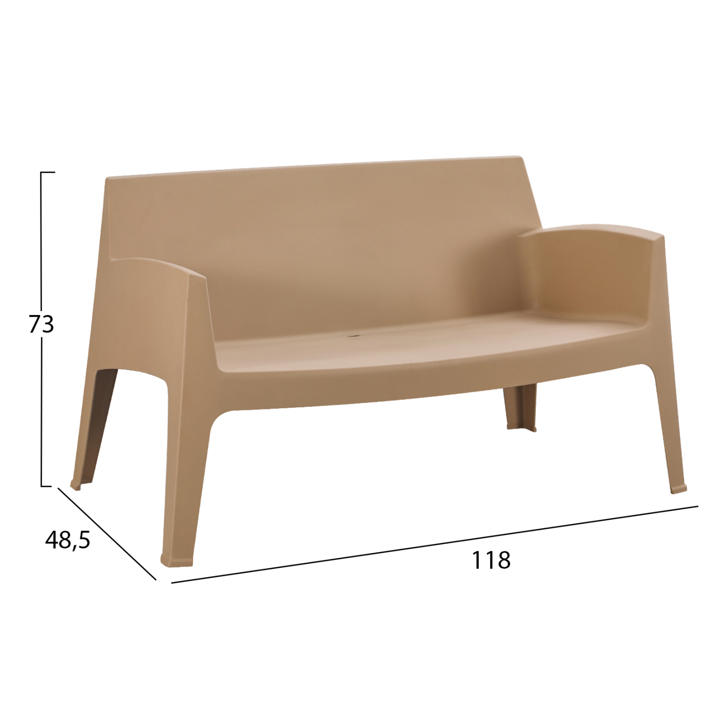 ΣΕΤ LOUNGE 4ΤΜΧ SLEEK ΚΑΠΟΥΤΣΙΝΟ ΠΟΛΥΠΡΟΠΥΛΕΝΙΟ