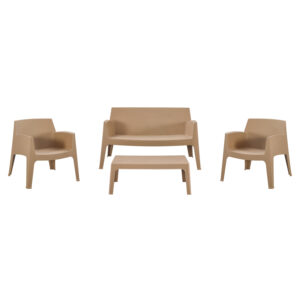 ΣΕΤ LOUNGE 4ΤΜΧ SLEEK ΚΑΠΟΥΤΣΙΝΟ ΠΟΛΥΠΡΟΠΥΛΕΝΙΟ