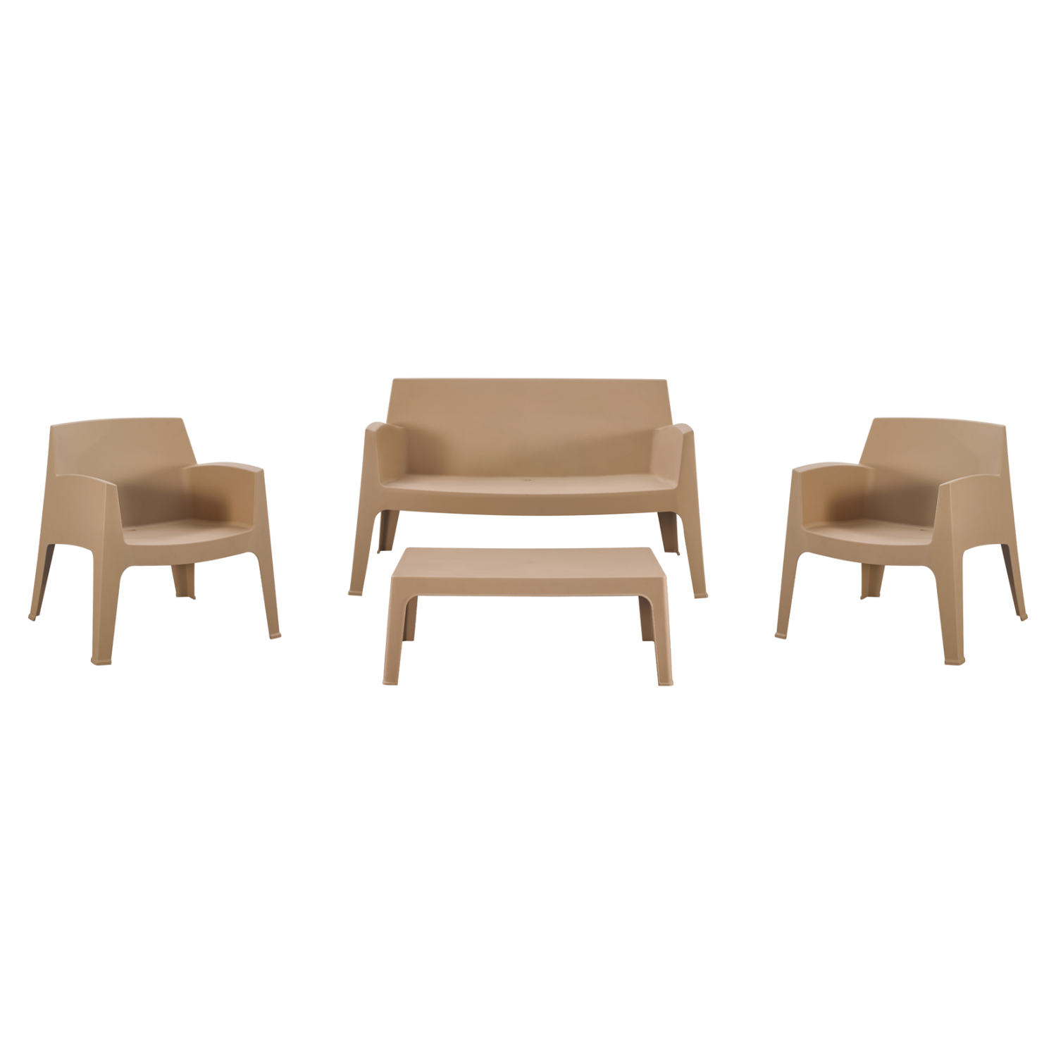ΣΕΤ LOUNGE 4ΤΜΧ SLEEK ΚΑΠΟΥΤΣΙΝΟ ΠΟΛΥΠΡΟΠΥΛΕΝΙΟ