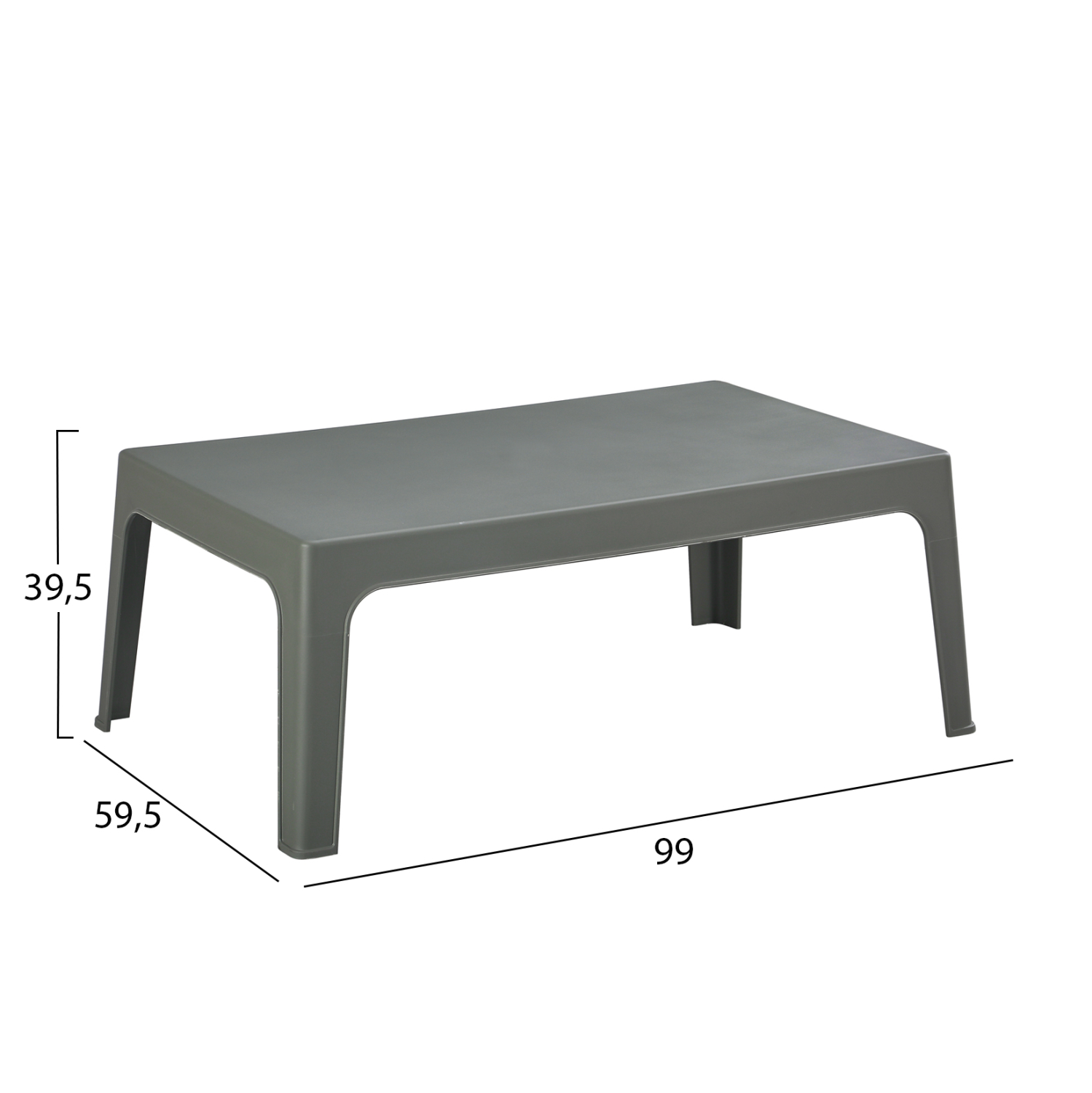 ΣΕΤ LOUNGE 4ΤΜΧ SLEEK DARK OLIVE GREEN ΠΟΛΥΠΡΟΠΥΛΕΝΙΟ