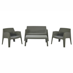 ΣΕΤ ΣΑΛΟΝΙ ΕΞ.ΧΩΡΟΥ 4ΤΜΧ SLEEK DARK OLIVE GREEN ΠΟΛΥΠΡΟΠΥΛΕΝΙΟ
