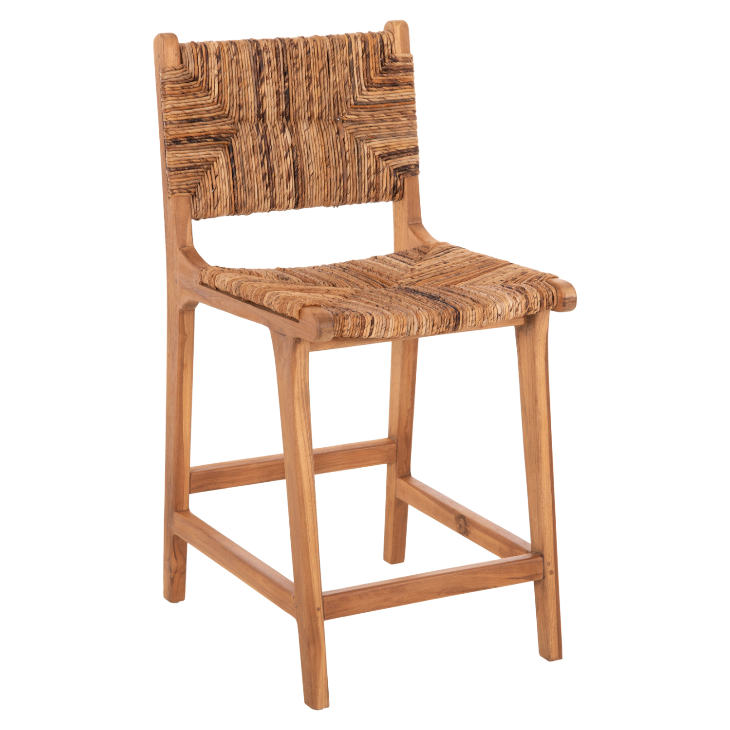 ΣΚΑΜΠΟ ΜΠΑΡ ΞΥΛO TEAK ΣΕ ΦΥΣΙΚΟ-ΨΑΘΑ 46x55x96Υεκ.