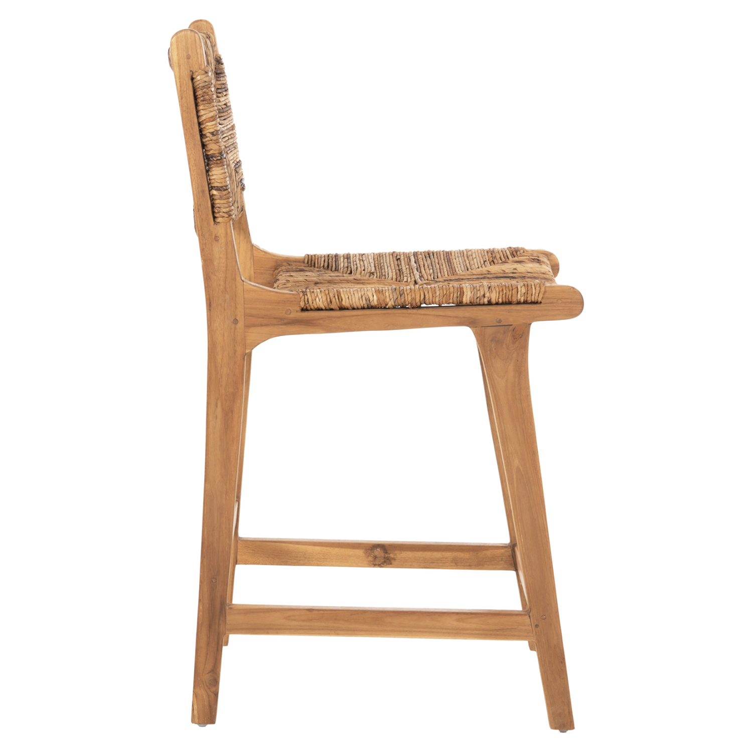 ΣΚΑΜΠΟ ΜΠΑΡ ΞΥΛO TEAK ΣΕ ΦΥΣΙΚΟ-ΨΑΘΑ 46x55x96Υεκ.