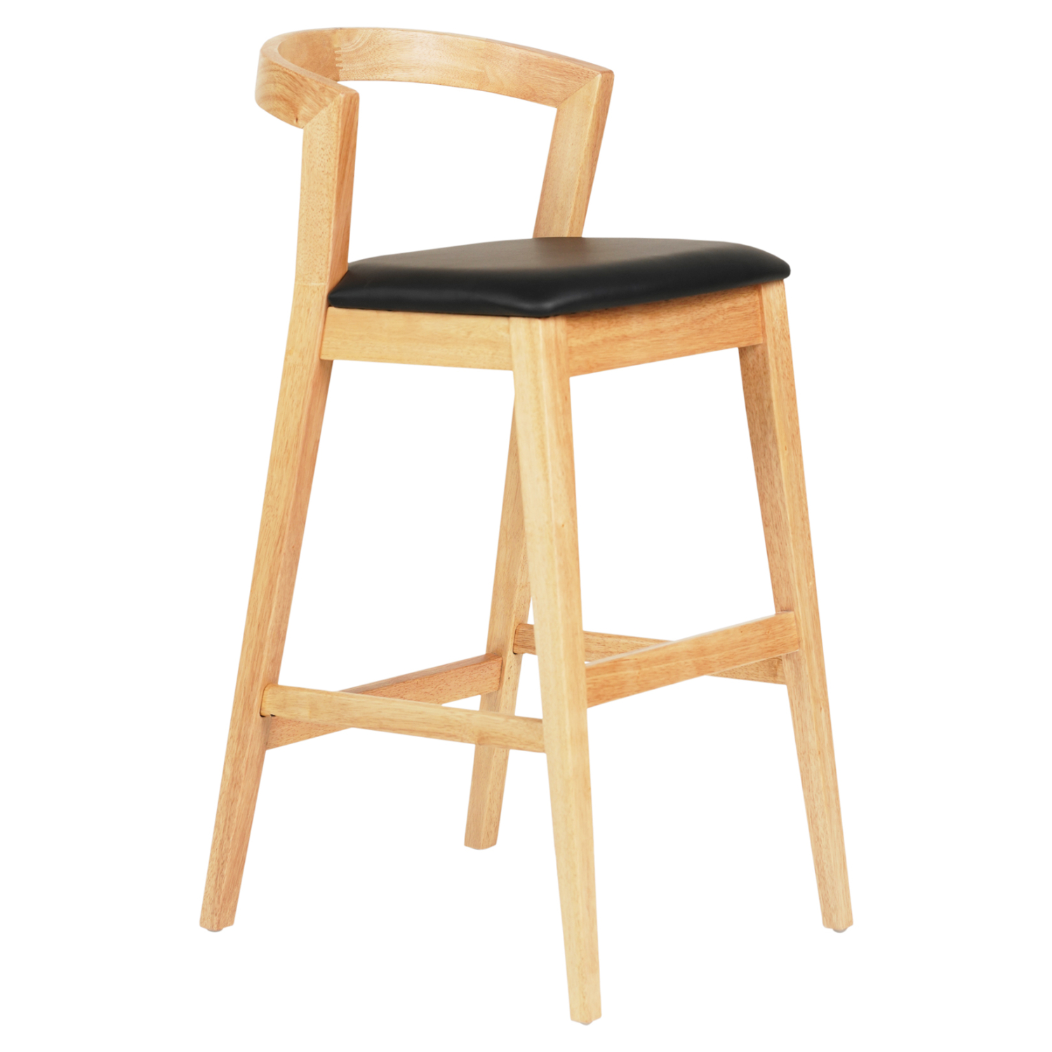ΣΚΑΜΠΟ ΜΠΑΡ RUBBERWOOD ΣΕ ΟΑΚ-ΜΑΥΡΟ PU 47,5x59x102,5Υεκ.
