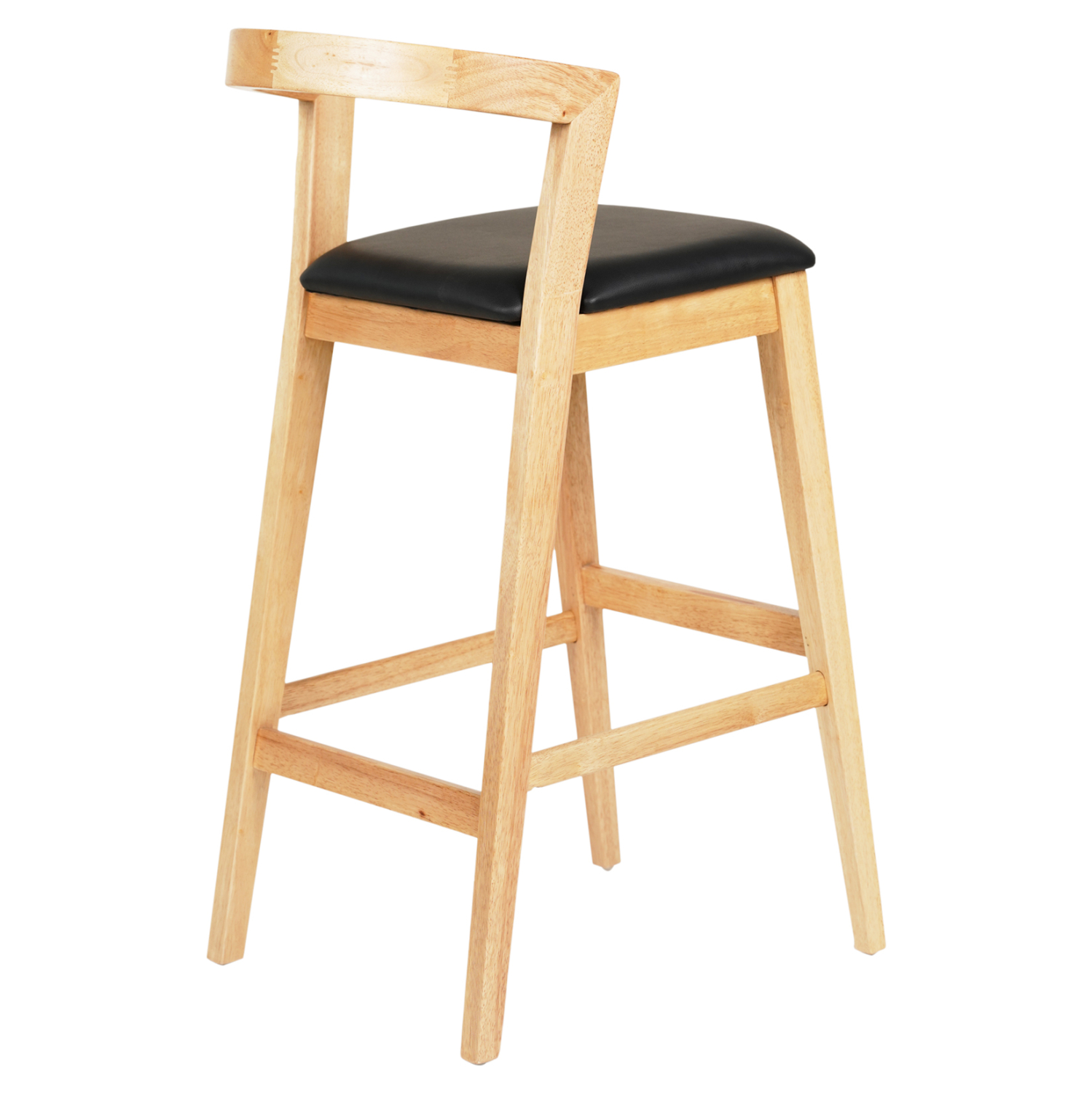 ΣΚΑΜΠΟ ΜΠΑΡ RUBBERWOOD ΣΕ ΟΑΚ-ΜΑΥΡΟ PU 47,5x59x102,5Υεκ.