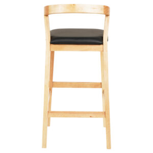 ΣΚΑΜΠΟ ΜΠΑΡ RUBBERWOOD ΣΕ ΟΑΚ-ΜΑΥΡΟ PU 47,5x59x102,5Υεκ.