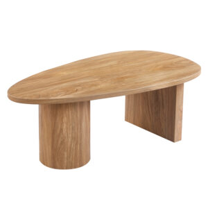 ΤΡΑΠΕΖΙ ΣΑΛΟΝΙΟΥ ΟΒΑΛ MDF ΣΕ SONAMA ΧΡΩΜΑ 110x60x40Υεκ