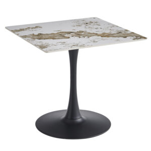 ΤΡΑΠΕΖΙ ΤΡΑΠΕΖΑΡΙΑΣ ΒΑΣΗ ΜΑΥΡΗ--SINTERED STONE PANDORA 80x80x74Υεκ