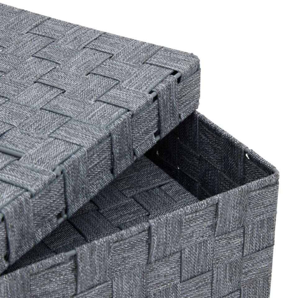 ΚΑΛΑΘΙ ΑΠΟΘΗΚΕΥΣΗΣ POLYESTER ΓΚΡΙ 15,5x16,8x30cm