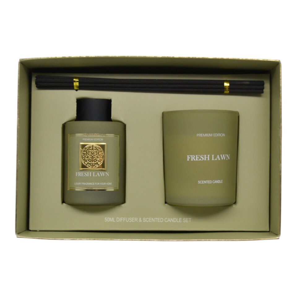 ΣΕΤ ΑΡΩΜΑΤΙΚΟΥ ΧΩΡΟΥ 50ml ΚΑΙ ΚΕΡΙΟΥ FRESH LAWN