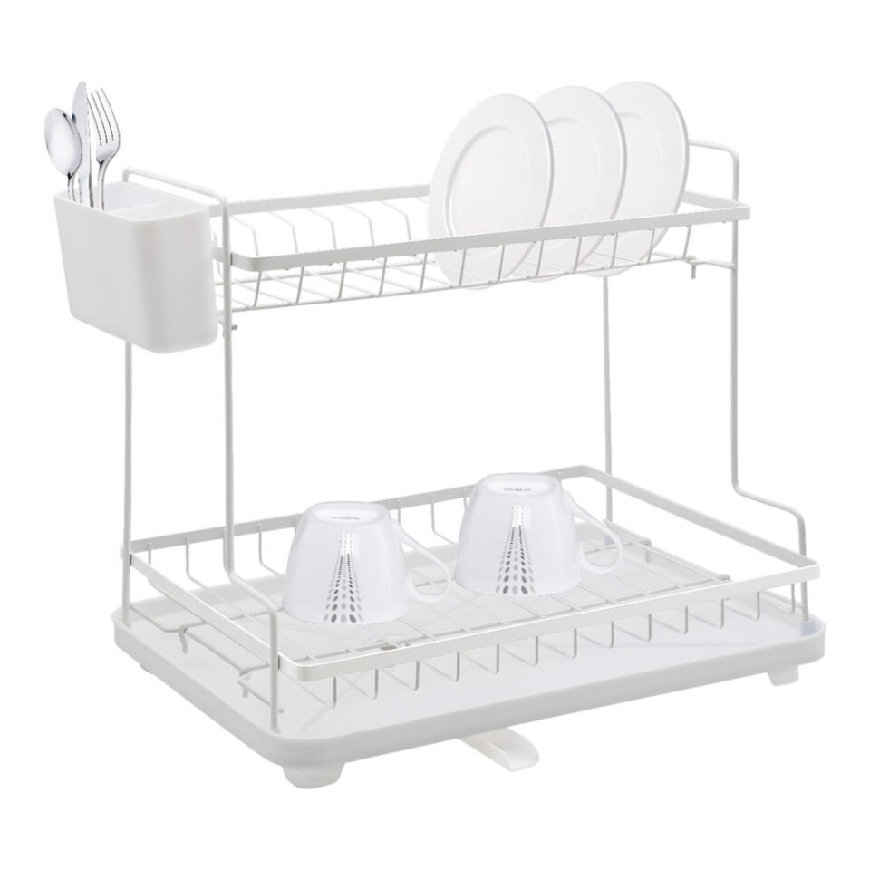 ΠΙΑΤΟΘΗΚΗ ΔΙΩΡΟΦΗ ΜΕΤΑΛΛΙΚΗ ΑΣΠΡΗ ΜΑΤ 46,3x30x38,3εκ.