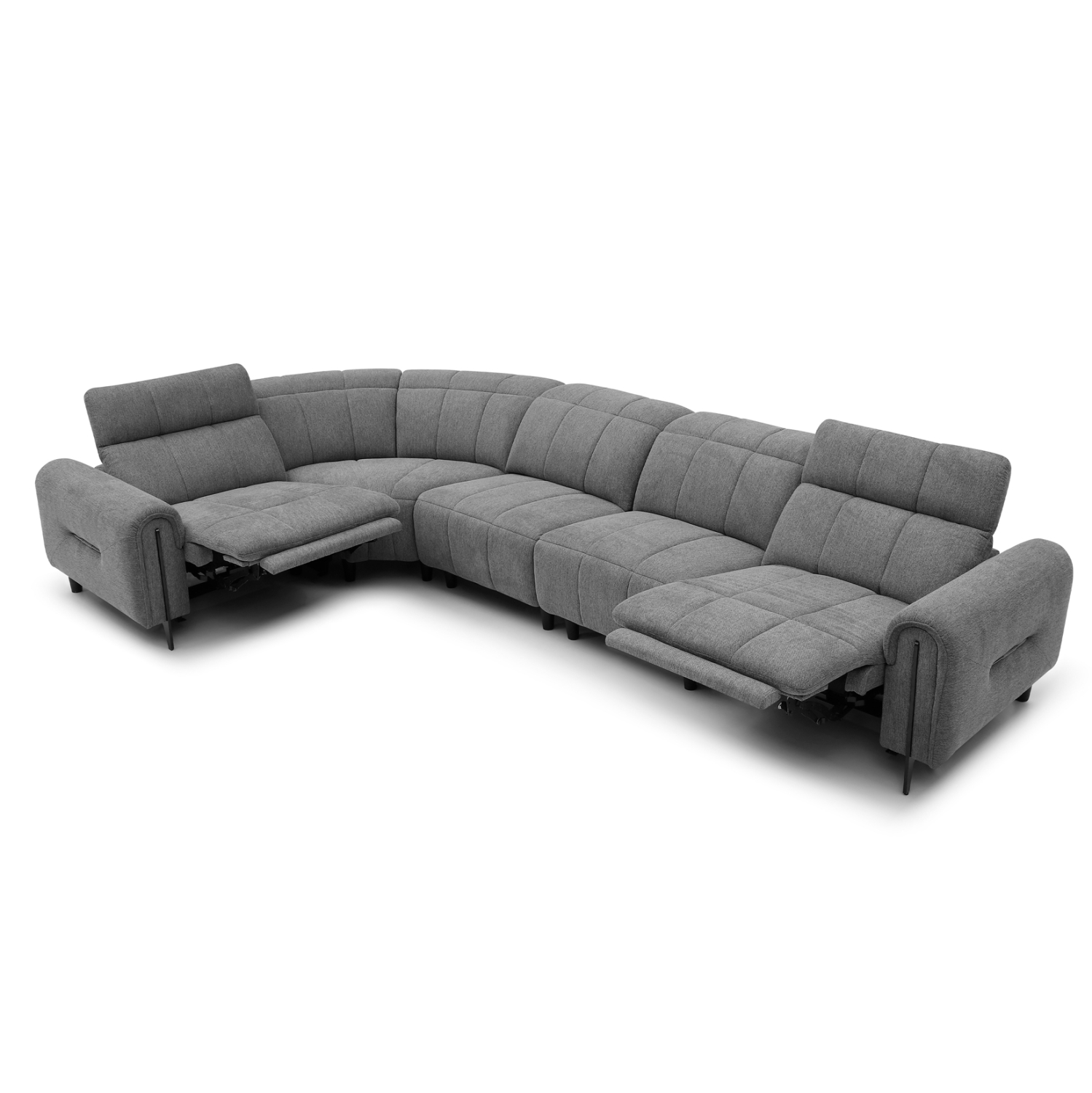ΓΩΝΙΑΚΟΣ ΚΑΝΑΠΕΣ ΜΕ RECLINE ORACLE ΓΚΡΙ ΥΦΑΣΜΑ 260x260x90(κάθισμα)x94Υεκ.