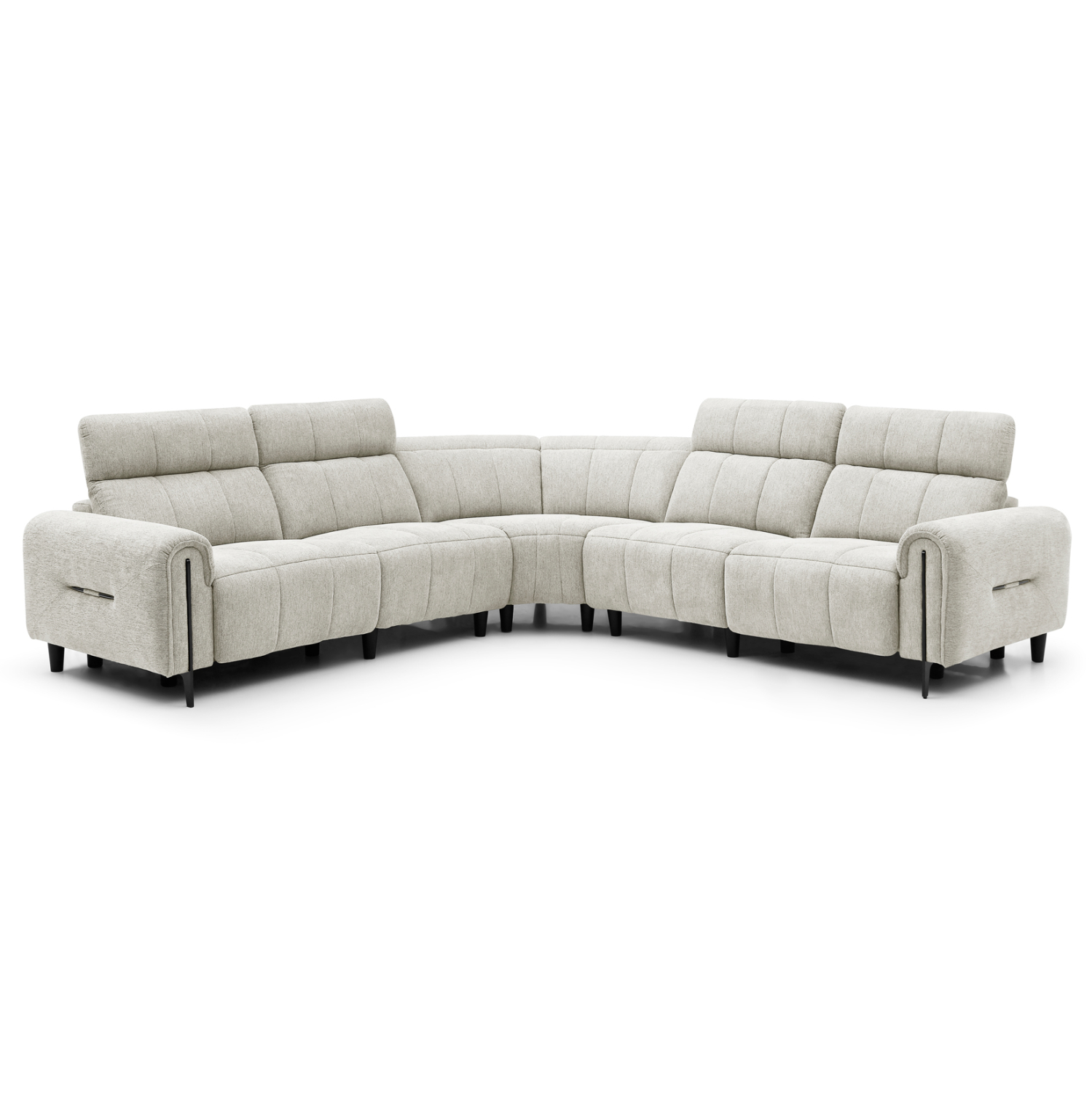 ΓΩΝΙΑΚΟΣ ΚΑΝΑΠΕΣ ΜΕ RECLINE ORACLE ΜΠΕΖ ΥΦΑΣΜΑ 260x260x90(κάθισμα)x94Υεκ.