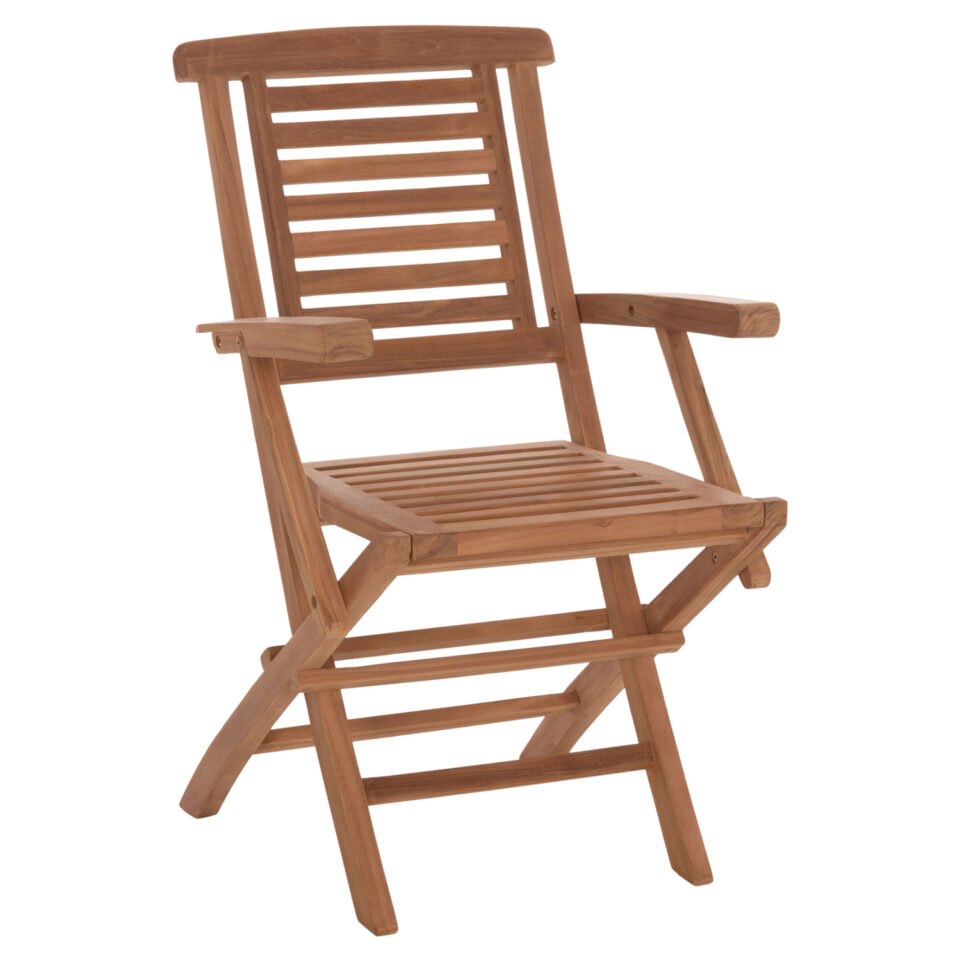 ΠΟΛΥΘΡΟΝΑ ΤΡΑΠΕΖΑΡΙΑΣ ΠΤΥΣΣΟΜΕΝΗ CRANDER ΞΥΛΟ TEAK 53x63x90Υεκ.